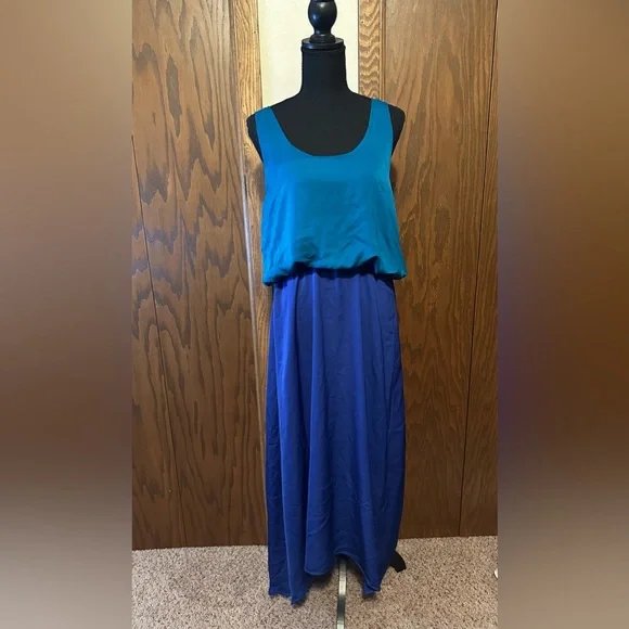 princess polly baby blue dress Wholesale Marilu Color Block Maxi Dress for your store